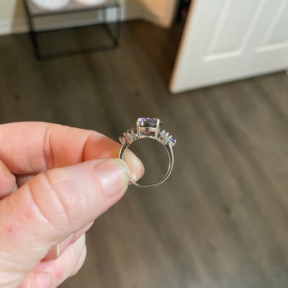 925 sterling silver genuine alexandrite vintage ring - Picture 5 of 9